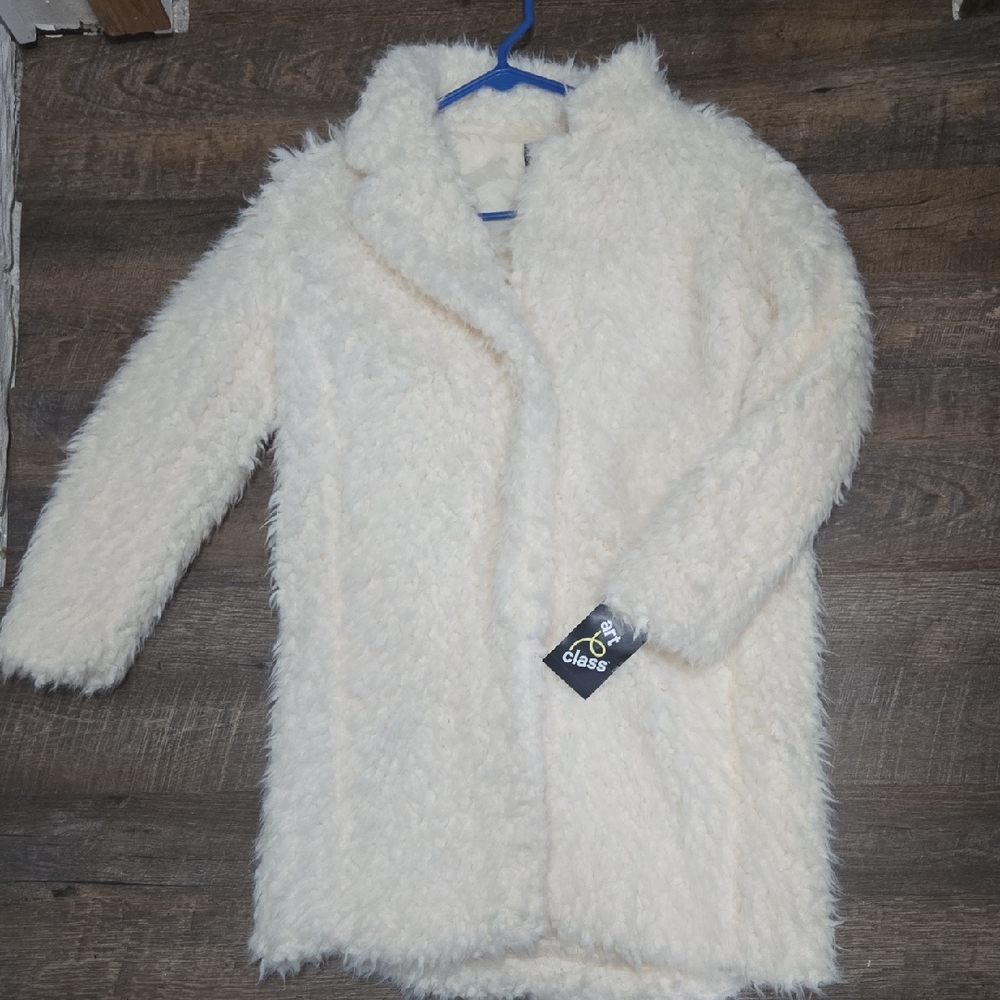 Women’s Cream Faux Fur Coat - Classic Teddy Jacket